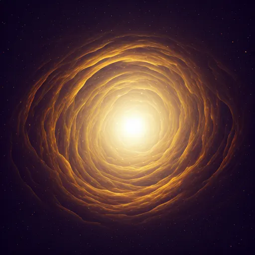 Mystical cosmic nebula portal